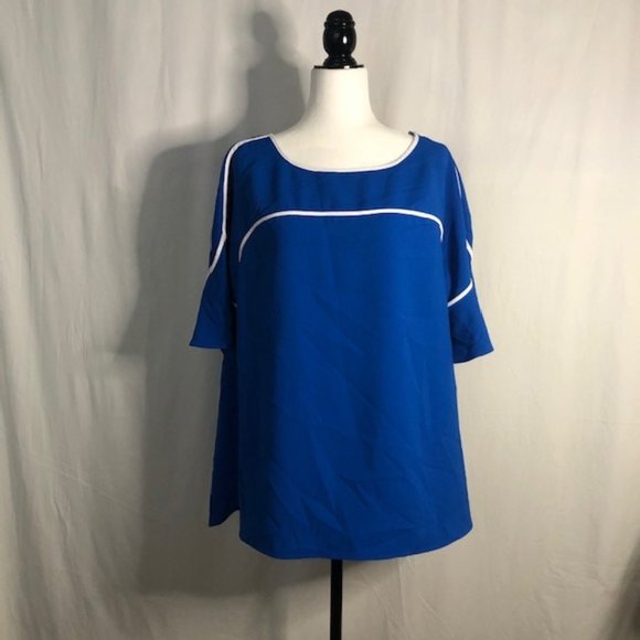 Alfani Blouse Blue Size 1x - Picture 1 of 4